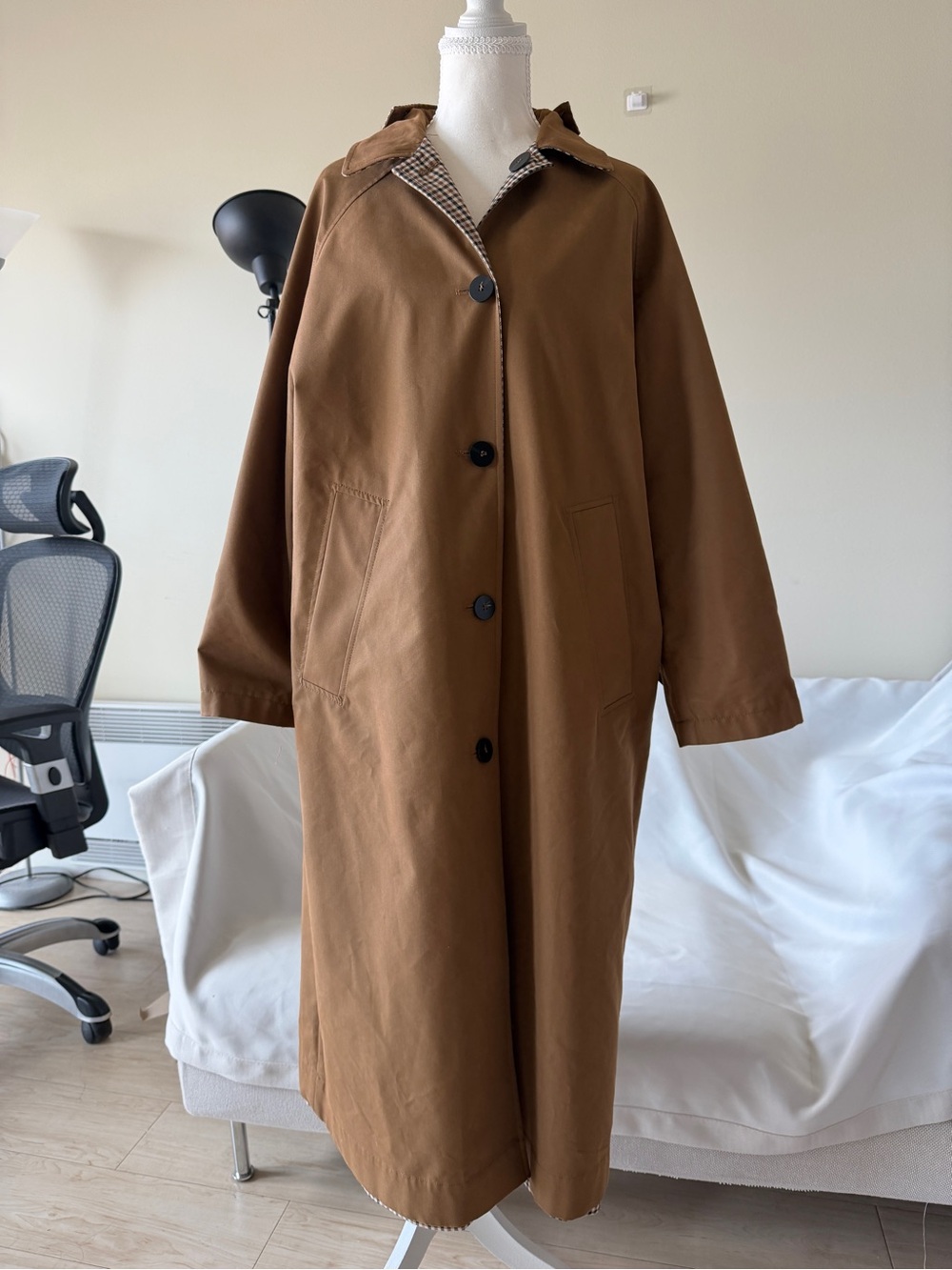 Zara collection réversible trench coat - Picture 6 of 8